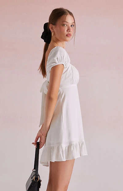 Beverly and Beck Camille Tie Back Mini Dress