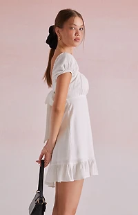 Beverly and Beck Camille Tie Back Mini Dress