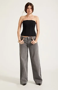 Pacsun Casey Low Rise Baggy Jeans Gray