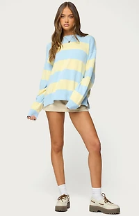 Edikted Camelia Denim Mini Skort