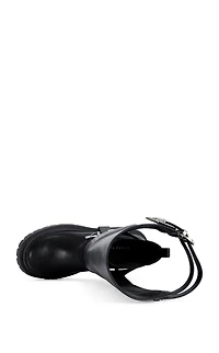 AZALEA WANG Women's Rampage Black 2-Way Combat Boots