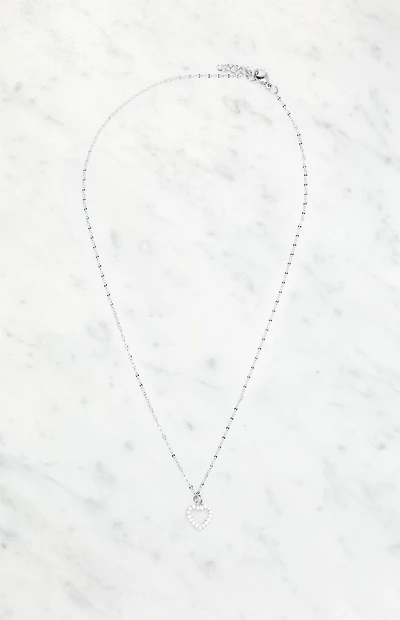 John Galt Rhinestone Heart Necklace