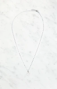 John Galt Rhinestone Heart Necklace