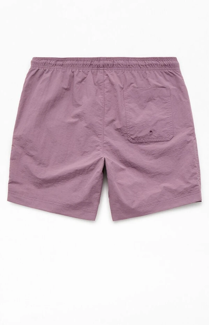 Pacsun Lavender Collegiate 6.5'' Swim Trunks