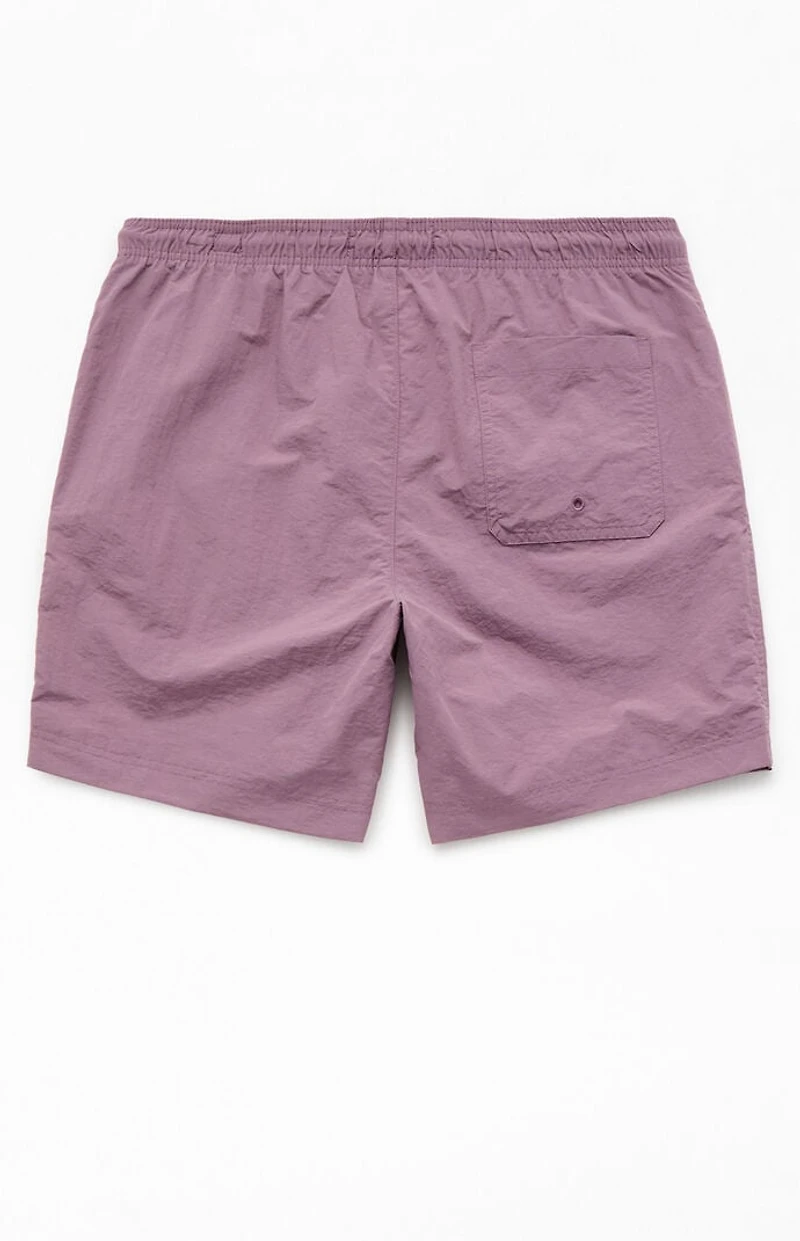 Pacsun Lavender Collegiate 6.5'' Swim Trunks