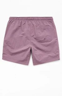 Pacsun Lavender Collegiate 6.5'' Swim Trunks