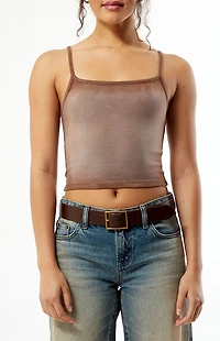 Your Favorite Skylar Washed Square Neck Tank Top