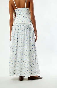 WEWOREWHAT Ruched Waist Midi Skirt