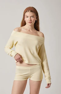 PAC 1980 Active Aspen Waffle Knit Quinn Micro Shorts