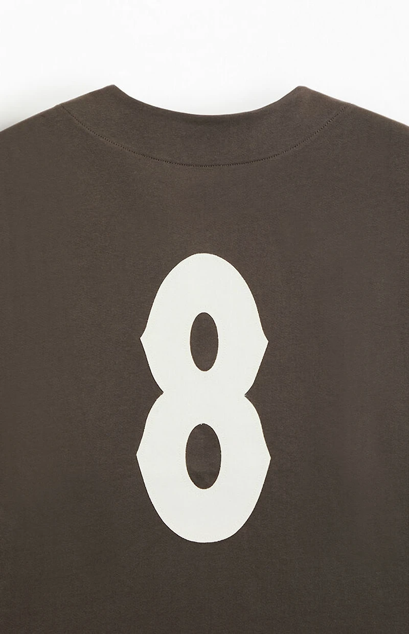 Pacsun Brown Outlaw Bounty Baseball Jersey