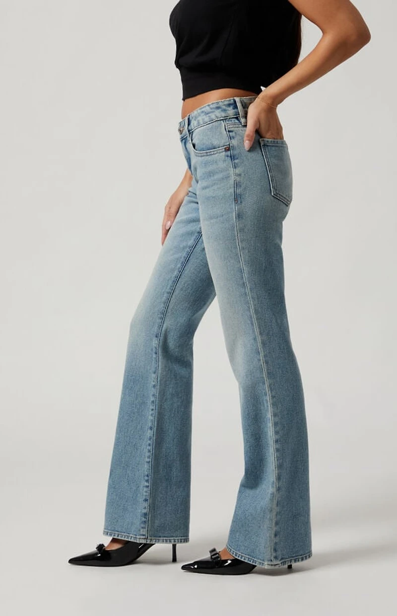 Pacsun Jade Low Rise Bootcut Jeans Light Indigo