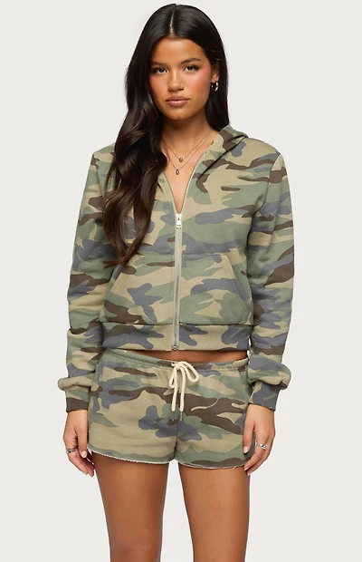 Edikted Lynette Zip Up Hoodie