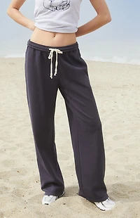 John Galt Navy Anastasia Tie Baggy Sweatpants