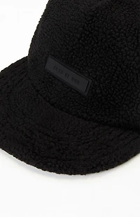 Fear of God ESSENTIALS Jet Black Sherpa Fleece Baseball Hat