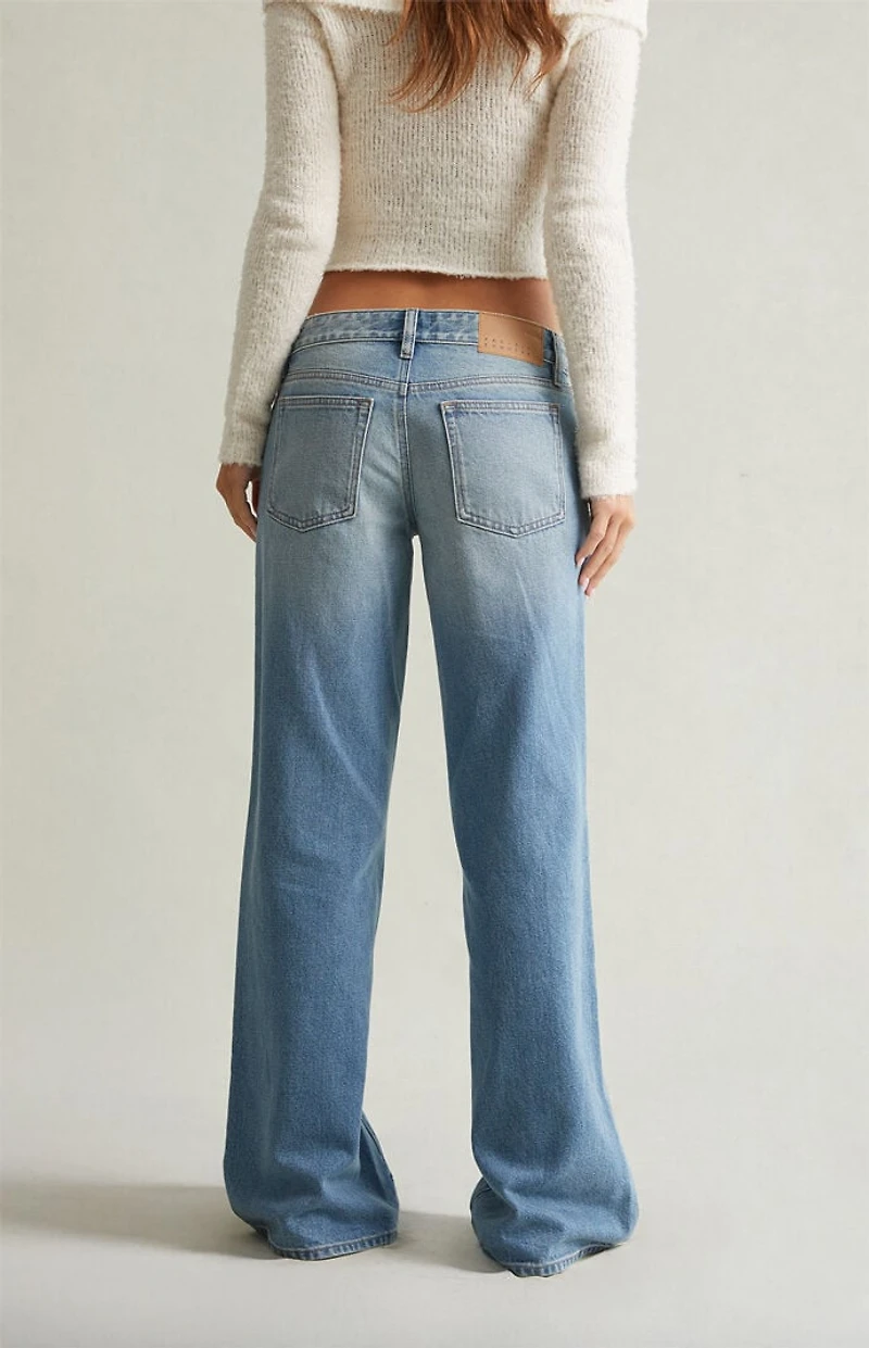 Pacsun Ultimate Low Rise Baggy Jeans Light Blue