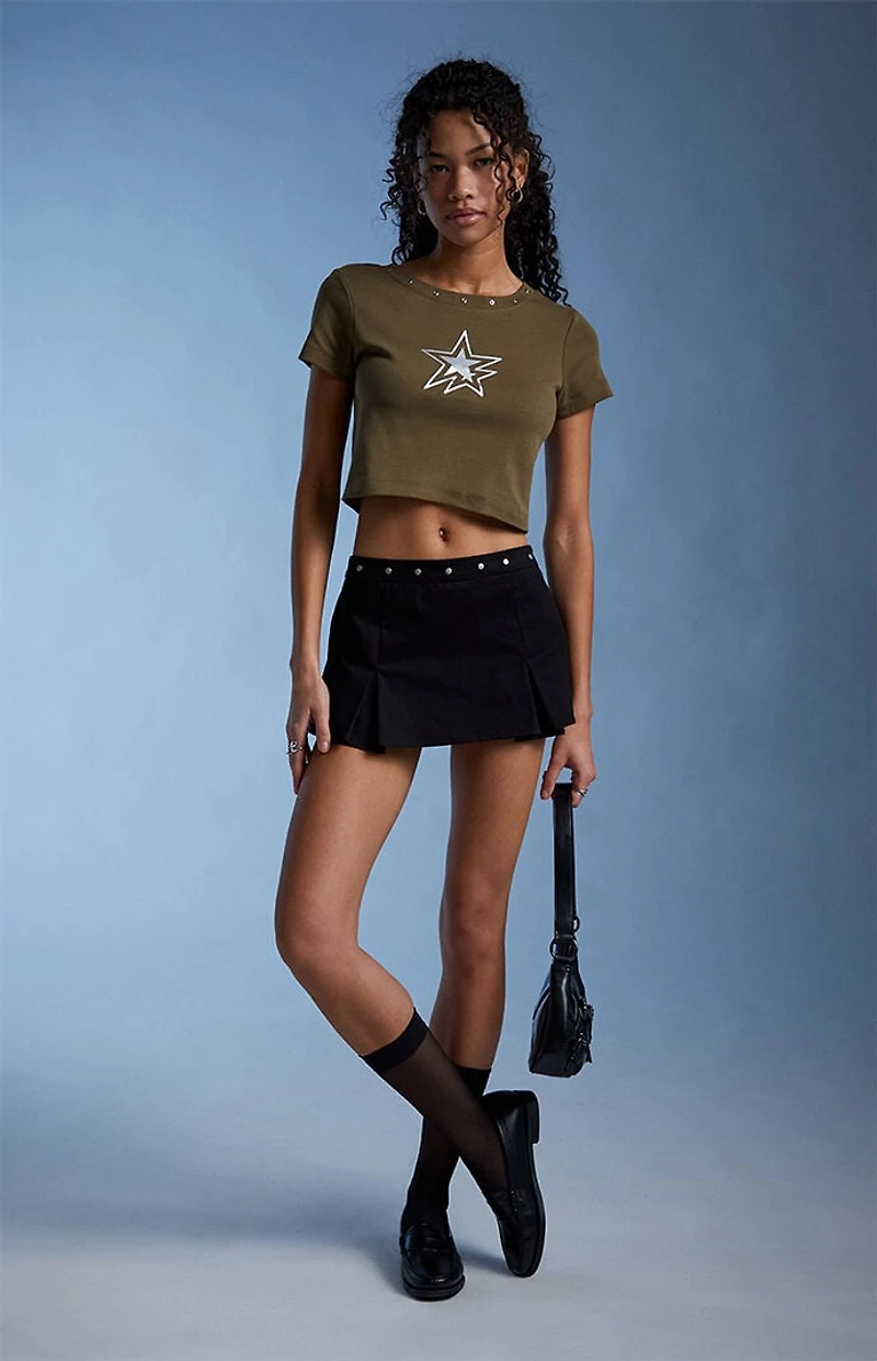 Third Charm Metallic Star Grommet Baby T-Shirt