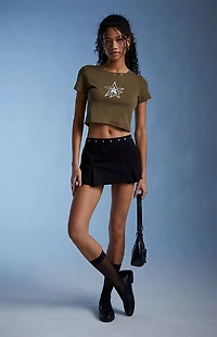 Third Charm Metallic Star Grommet Baby T-Shirt