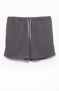 Pacsun Charcoal Gray Waffle Knit Shorts