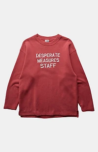 PS VINTAGE 90s Desperate Measures Staff Crew Neck Sweatshirt