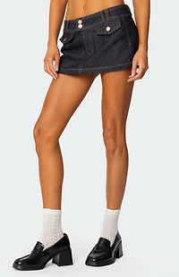 Edikted Rae Denim Mini Skort