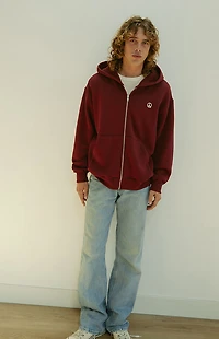 MUSEUM OF PEACE & QUIET Wordmark Zip Up Hoodie