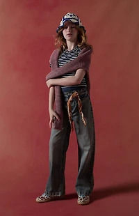 Pacsun Kids Extreme Baggy Jeans Dark Indigo