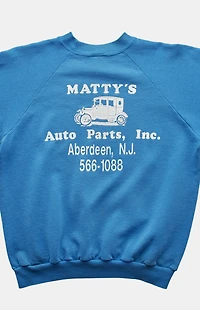 PS VINTAGE 80s Matty's Auto Parts Crew Neck Sweatshirt