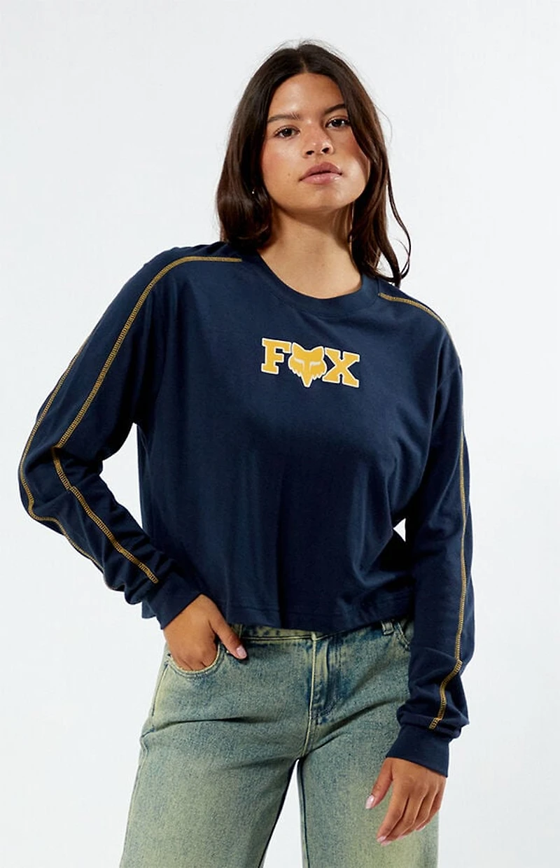 Fox Long Sleeve Cropped T-Shirt