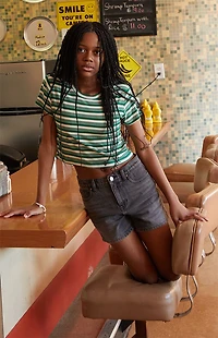 Pacsun Kids Black Denim Shorts