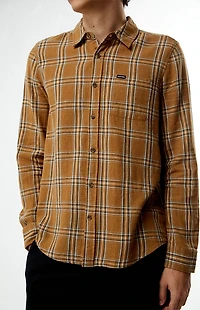 Brixton Charter Linen Blend Plaid Shirt
