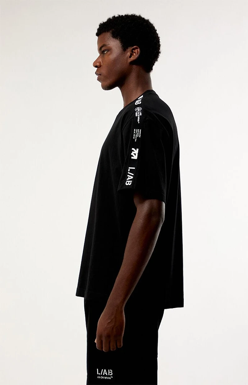 L/AB c/o Off-White Logo Taped T-Shirt