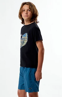 Pacsun Kids Blue Collegiate 4.5" Swim Trunks