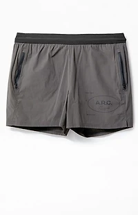 A.R.C. Active Dark Gray Nylon Volley Shorts