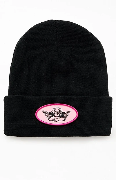 Boys Lie Black Ribbed Beanie