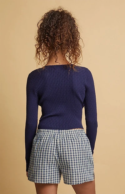 Beverly and Beck Plaid Boxer Shorts