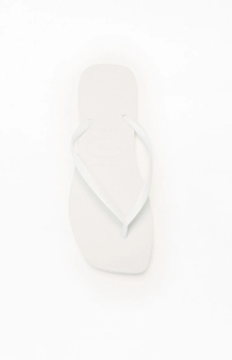 Havaianas Women's White Slim Square Flip Flop Sandals