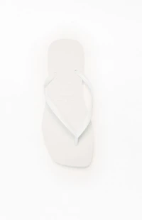 Havaianas Women's White Slim Square Flip Flop Sandals