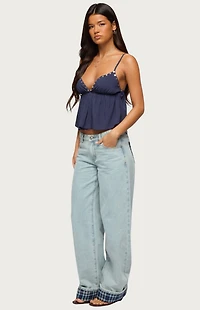 Edikted Alina Studded Babydoll Tank Top