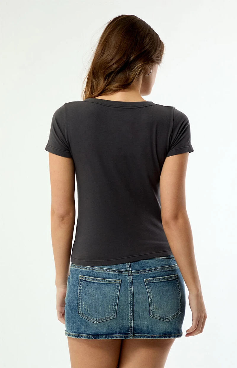 Your Favorite Malibu Short Sleeve Henley Top