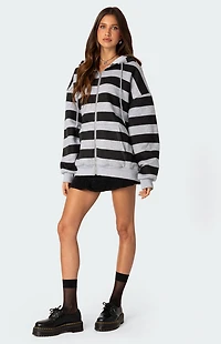 Edikted Maritza Oversized Zip Up Hoodie
