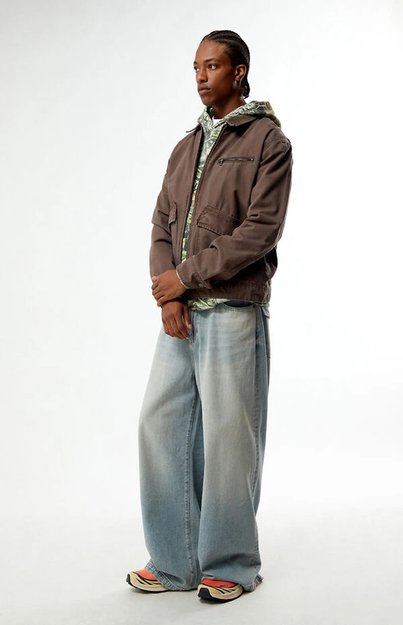 Timberland Brown Washed Canvas Jacket