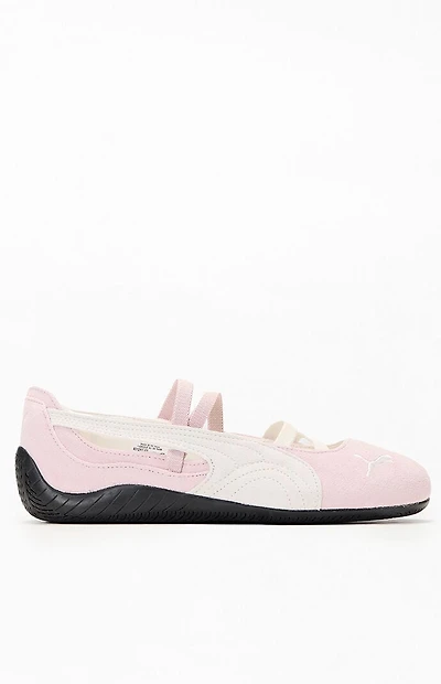 Puma Women's Pink & White Speedcat Ballet Sneakers