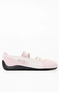 Puma Women's Pink & White Speedcat Ballet Sneakers