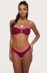 Edikted Silvey Bandeau Bikini Top