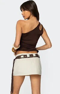 Edikted Lina One Shoulder Cut Out Top