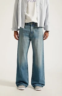 Pacsun Blake Extreme Baggy Jeans Medium Blue Tinted