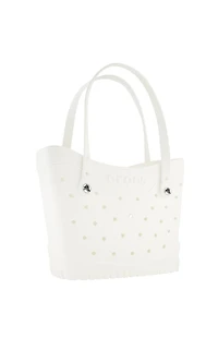 Crocs White Medium Classic Tote Bag