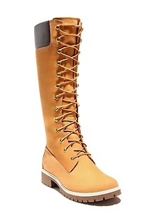 Timberland Women's Wheat Premium 14inch Lace-Up Waterproof Boots