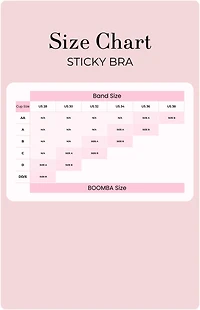 BOOMBA Backless Strapless Sticky Bra