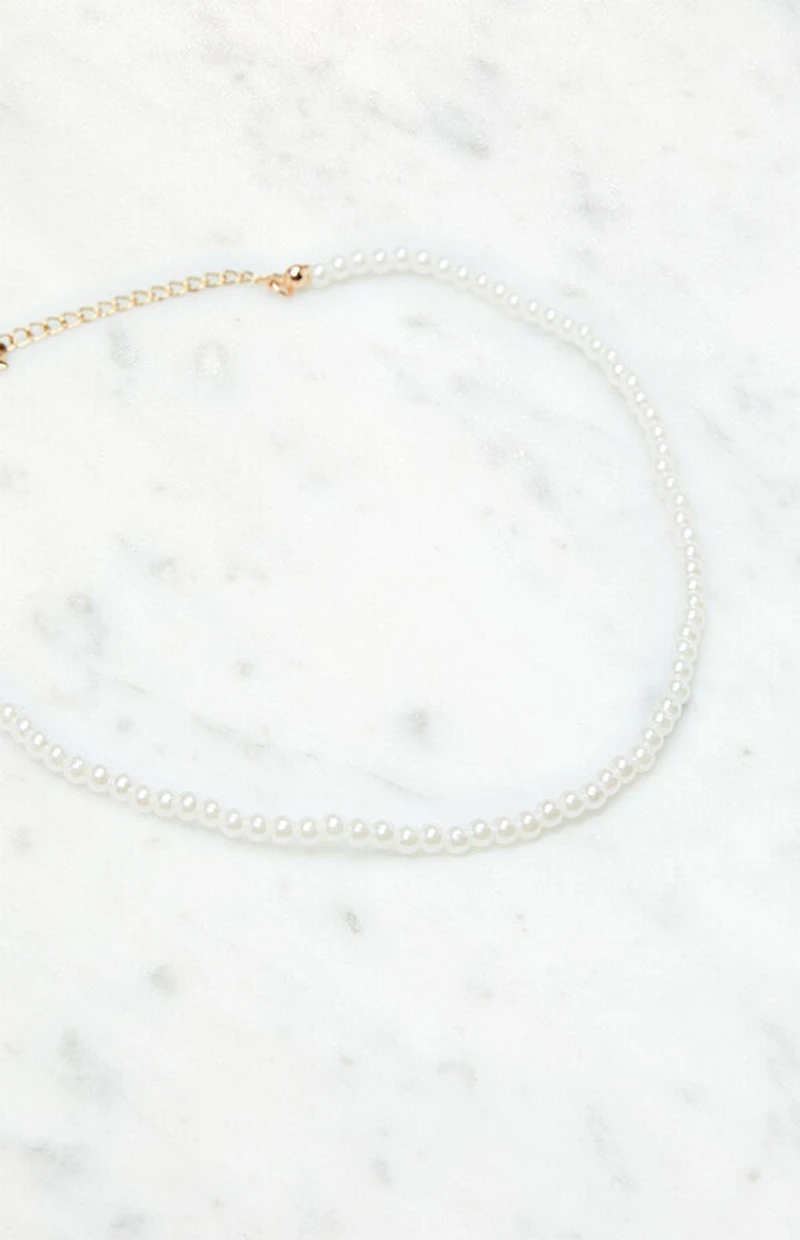 John Galt Beaded Pearl Necklace